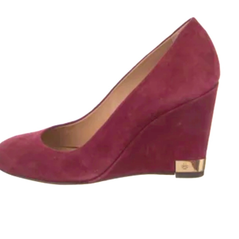 Tory Burch Astoria Suede Wedge Pumps